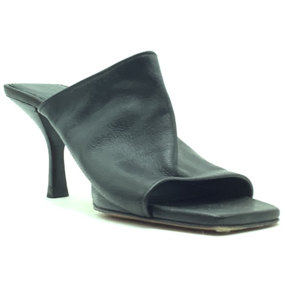 Ba&Sh Leather Black Slides Size: 8.5 - Picture 1 of 7